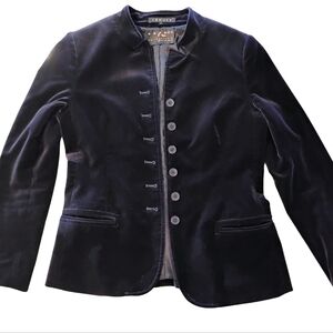 Theory Navy Velvet Blazer